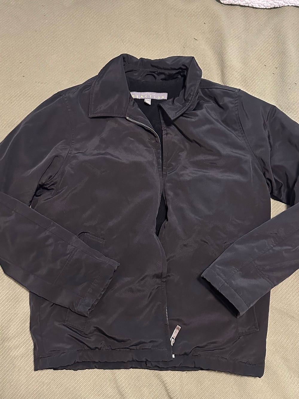 Kenneth Cole Black Men's Bomber Jacket